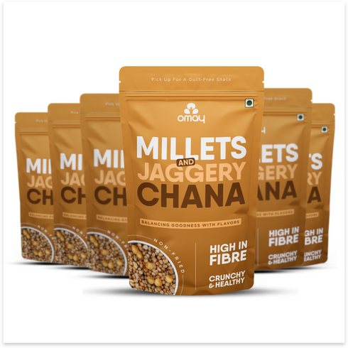Omay Foods Millets & Chana - Jaggery coated