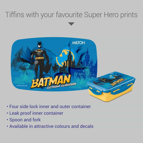 Milton Mini Fun Treat Super Hero Plastic Tiffin