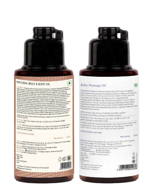 AreoVeda Mini Mom and Baby Oil Combo