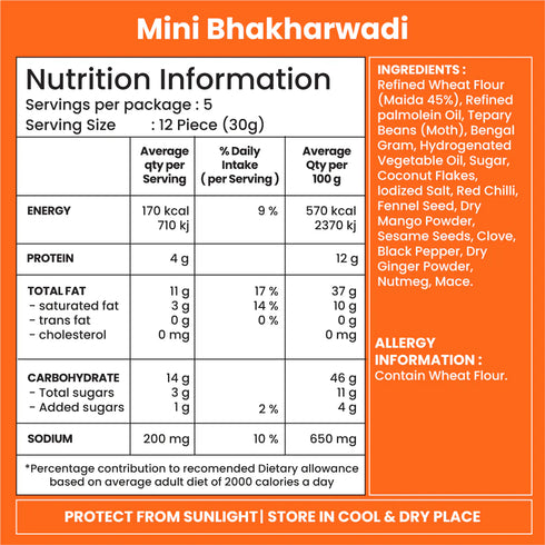 Jabsons Foods Mini Bhakharwadi