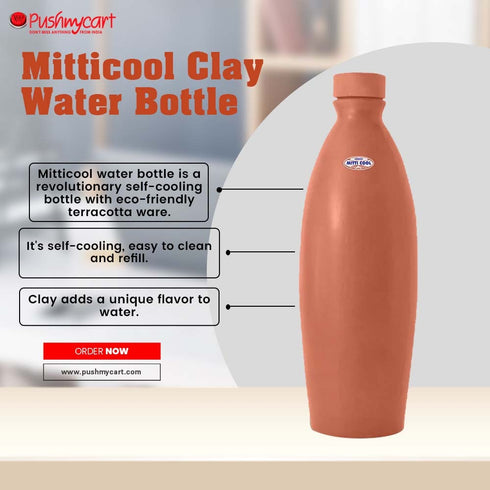 Mitticool Clay Water Bottle