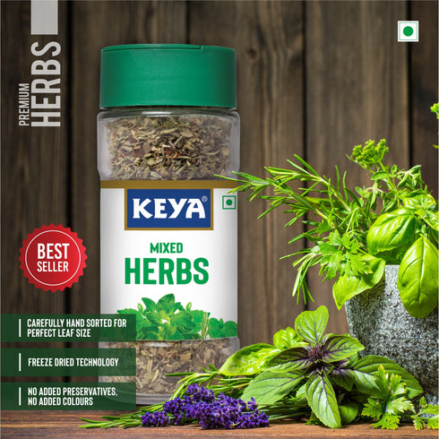 Keya 100 Natural Mixed Herbs Pure & Refreshing Manually sorted Freeze Dried Herb Export Quality Rich aroma that Lasts