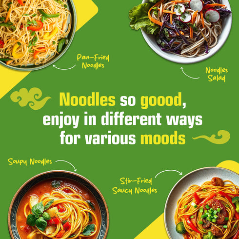 Keya Hakka Noodle Veg 150g Chinese Restaurant Style Quick & Easy to Prepare Steamed & Air Dried No Oil Natural Ingredients No Trans Fat Premium Quality Delicious Taste Ideal for Home Cooked Chinese Meals Pack of 2