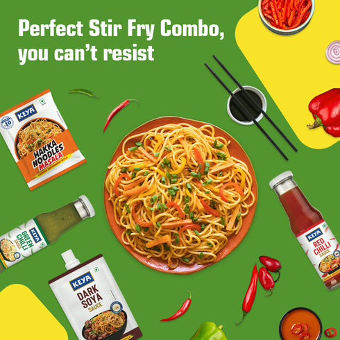 Keya Hakka Noodle Veg 150g Chinese Restaurant Style Quick & Easy to Prepare Steamed & Air Dried No Oil Natural Ingredients No Trans Fat Premium Quality Delicious Taste Ideal for Home Cooked Chinese Meals Pack of 2