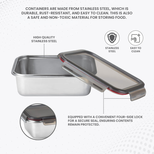 Milton Modulo Steel Containers