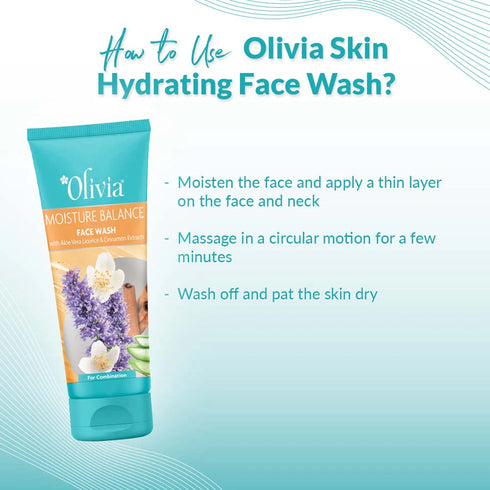 Moisture Balance Face Wash with Aloe Vera Licorice and Cinnamon Extracts