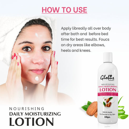 Globus Naturals Remedies Nourishing & Daily Moisturizing Body Lotion