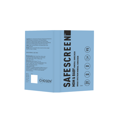 Chosen SAFESCREEN Mom & Baby 1 5ml Redeem for 150 Zola Points