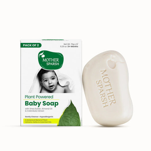 Mother Sparsh Plant Powered Baby Soap For Baby Pack of 2
