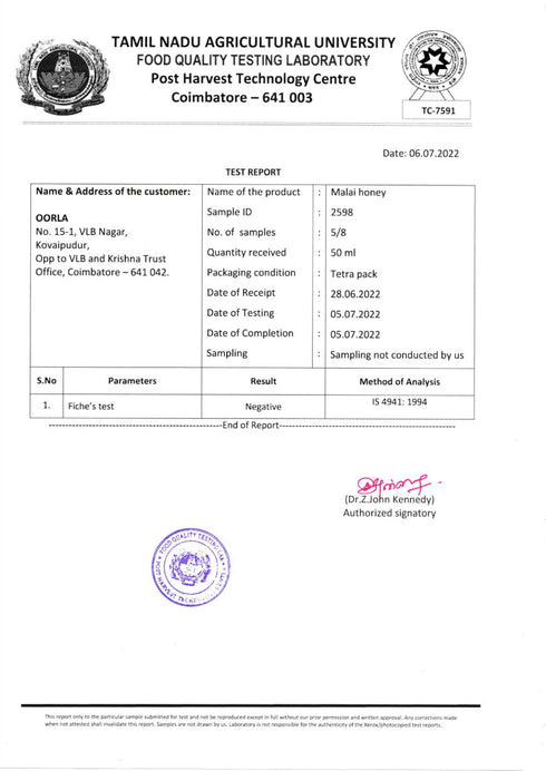 Prakruthi Mountain Wild Honey