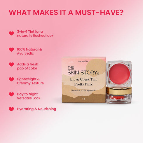 The Skin Story Lip & Cheek Tint Pretty Pink