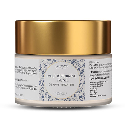 Jeena Sikho Multi Restorative Eye Gel For Dark Circles and Eyes Puffiness