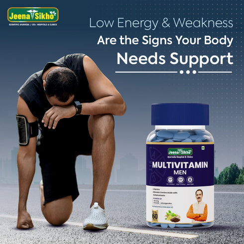 Jeena Sikho Multivitamin for Men Daily Energy Immunity and Muscle Support Tablets