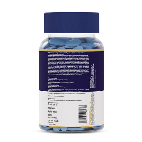 Jeena Sikho Multivitamin for Men Daily Energy Immunity and Muscle Support Tablets