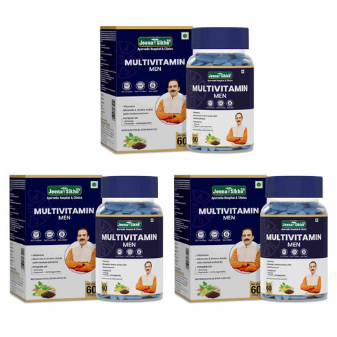 Jeena Sikho Multivitamin for Men Daily Energy Immunity and Muscle Support Tablets