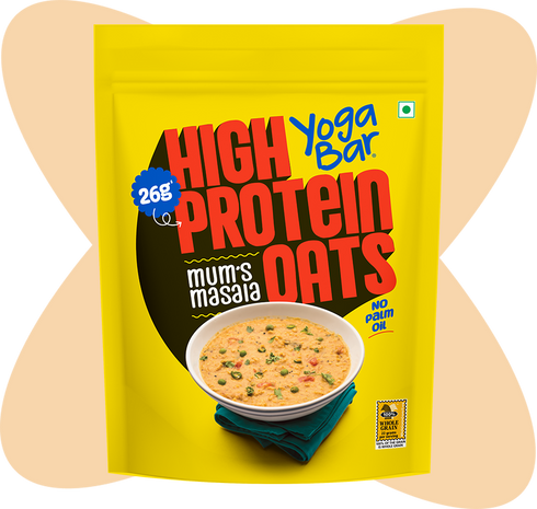 Yoga Bar 26g High Protein Oats Korean Fire & Mum's Masala