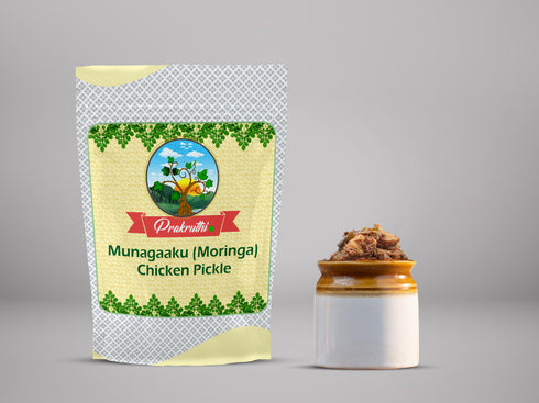 Prakruthi Munagaaku (Moringa) Chicken Pickle