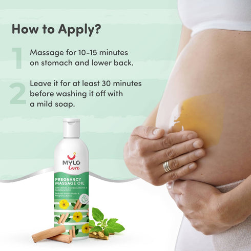 Mylo Care Pregnancy Care Combo | Stretch Marks Cream 100g + Ayurvedic Massage Oil 200ml