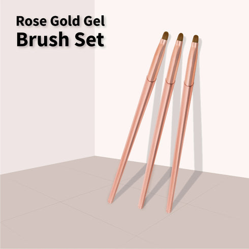 Shills Professional Gel Brush Set Metal 3Pcs