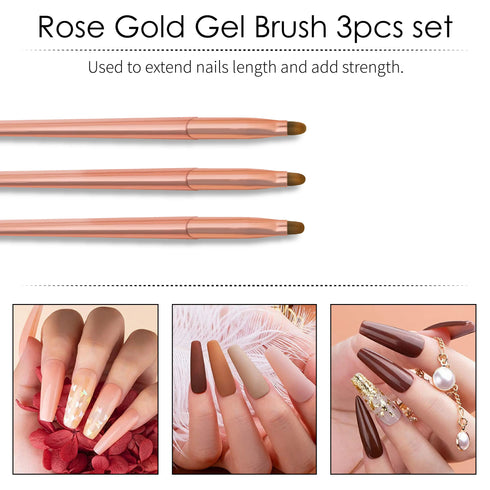 Shills Professional Gel Brush Set Metal 3Pcs