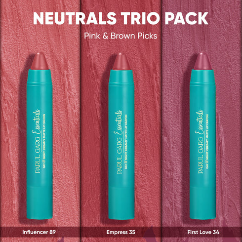 Parul Garg Beauty Go-To Neutrals - Trio Crayon Pack