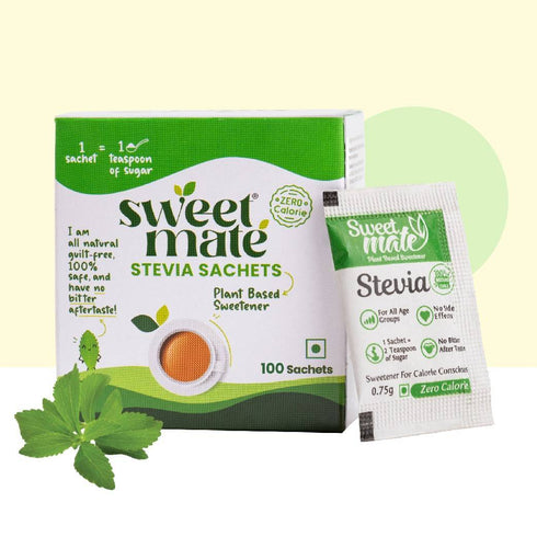 Sweetmate Stevia Natural Sweetener 100 Sachets