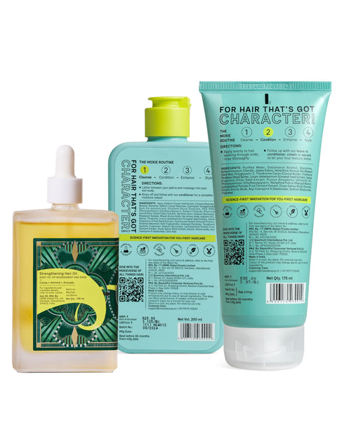 Moxie Beauty The Power Champi Routine (Oil + Wash Duo)