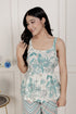 Miravan Green Round Neck Pure Cotton Printed Kurti Set for Women