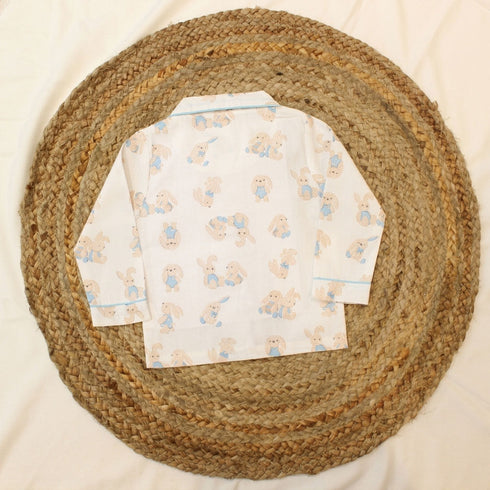 Bachpan kids wear Unisex Night Suite-White Colour
