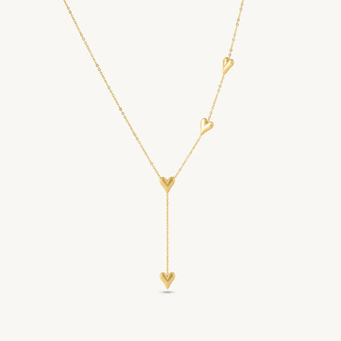 Palmonas Trio Heart Lariat Necklace