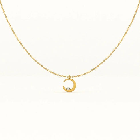 Palmonas Moon Charm Necklace