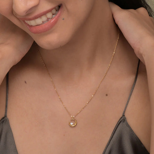 Palmonas Moon Charm Necklace