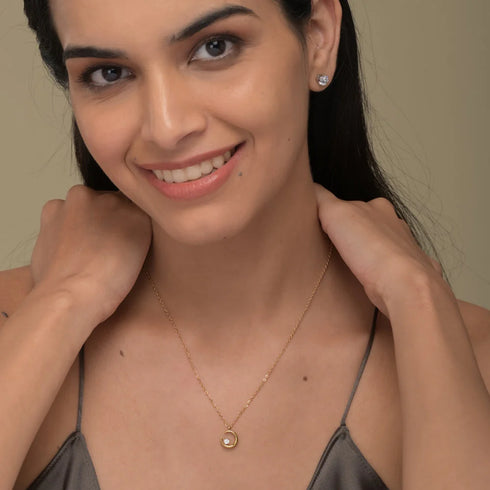 Palmonas Moon Charm Necklace