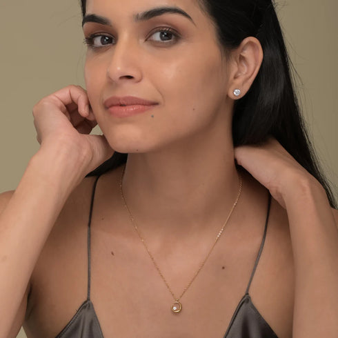 Palmonas Moon Charm Necklace