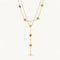 Palmonas Two-Layered Heart Charm Necklace