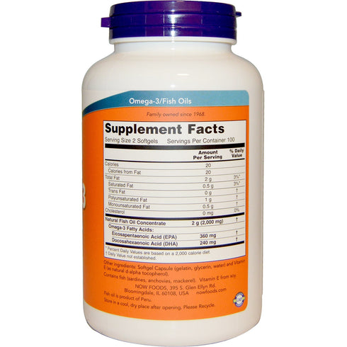 Style Make Now Foods Omega 3 1000mg Cardiovascular Support Molecularly Distilled