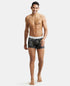 Jockey Ultrasoft Waistband Cotton Printed Trunk | Black