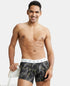 Jockey Ultrasoft Waistband Cotton Printed Trunk | Black