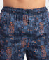 Jockey Super Combed Cotton Satin Weave Printed Boxer Shorts with Side Pocket | Navy