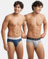 Jockey Cotton Stretch Comfort Brief | Midnight Navy & Monument