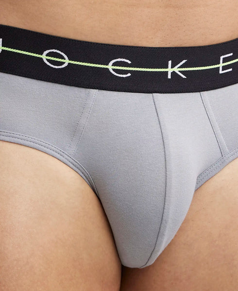 Jockey Cotton Stretch Comfort Brief | Midnight Navy & Monument