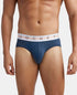 Jockey Cotton Stretch Comfort Brief | Midnight Navy & Monument