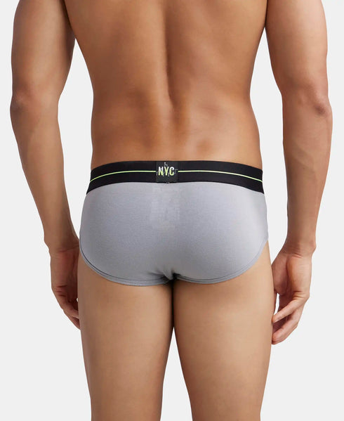 Jockey Cotton Stretch Comfort Brief | Midnight Navy & Monument