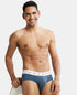 Jockey Cotton Elastane Stretch Solid Brief | Mid Night Navy