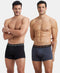 Jockey Cotton Elastane Trunk | Black & Graphite