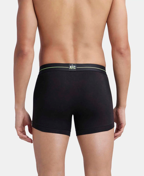 Jockey Ultrasoft Waistband Cotton Comfort Trunk | Black