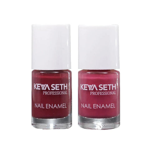 Keya Seth Aromatherapy Wine N Dine + Workaholic Long Wear Nail Enamel Enriched with Vitamin E & Argan Oil