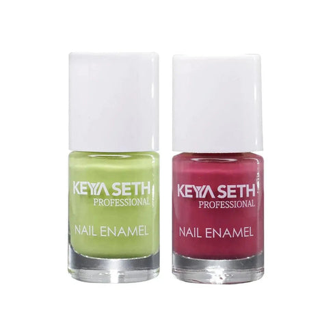 Keya Seth Aromatherapy Mint Green + Workaholic Long Wear Nail Enamel Enriched with Vitamin E & Argan Oil
