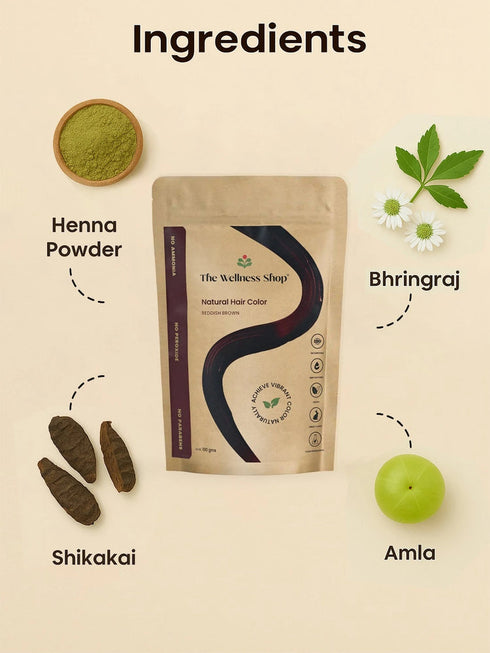 The wellness shop Natural Reddish Brown Hair Colour