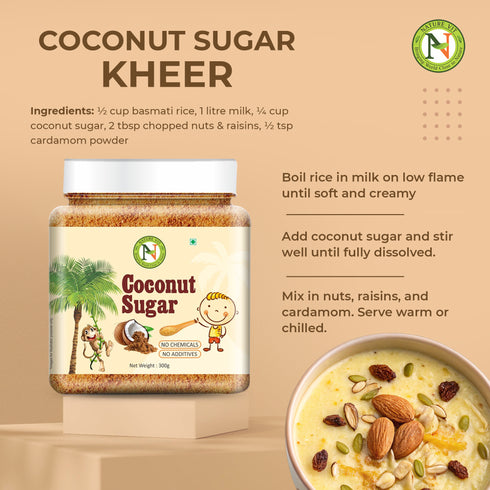 NatureVit Coconut Sugar Unrefined| Natural Sweetener| Gluten-Free